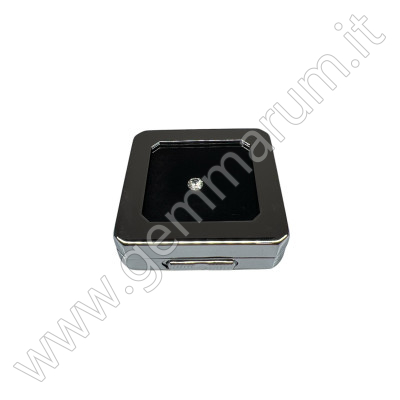 Shiny Silver box 5.5X5.5x1.5 cm