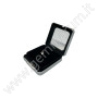 Edelsteindose 5.5X5.5x1.5 cm - matte silberne Farbe