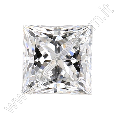 CVD PRINCESS CUT F VVS2 2.05 cts
