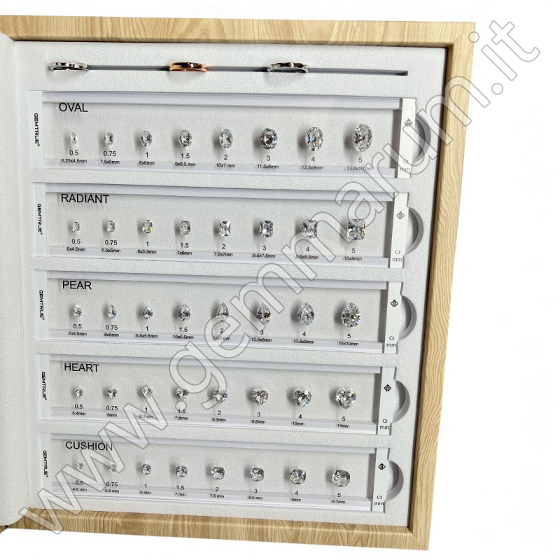 Diamond Selector - Visual Diamond Size and Shape Kit