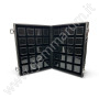 40 Gem Display Box with Deluxe Carry Case - black