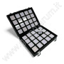 Set Completo per Esposizione pietre- 40 scatoline bianche