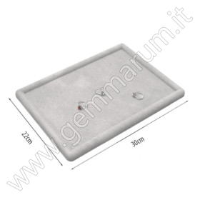 Samt-Displaytablett für Ringe – 30 × 22 cm