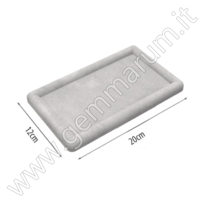 Samt-Displaytablett für Ringe – 20 × 12 cm
