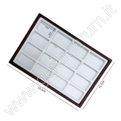 Pearl Display Tray with Individual Compartments