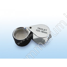 Einschlaglupe Krüss 10x  Ø18mm  gummiert