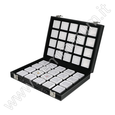 40 Gem Display Box with Deluxe Carry Case - white