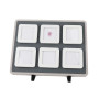 Large Deluxe Wooden Diamond Display Box Tray set - 6 white boxes