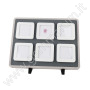 Large Deluxe Wooden Diamond Display Box Tray set - 6 white boxes