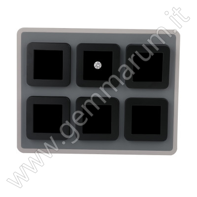 Large Deluxe Wooden Diamond Display Box Tray set - 6 black boxes