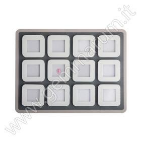 Deluxe Diamond Boxes in a Luxury Tray Set - 12 white boxes