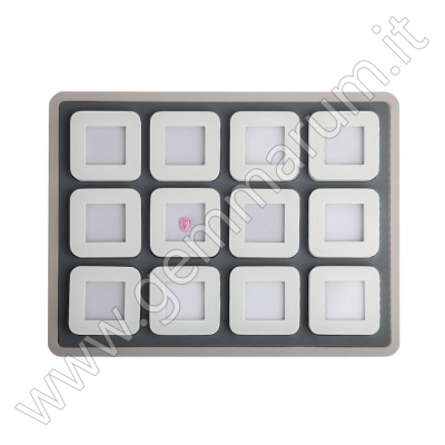 Deluxe Diamond Boxes in a Luxury Tray Set - 12 white boxes