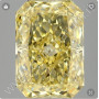 DIAMANTE SINTETICO CVD TAGLIO CUSCINO FANCY VIVID YELLOW 1.54 ct
