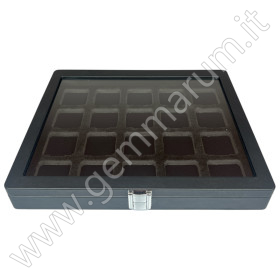 Display stand with lock and viewing window