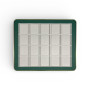 Premium Gem Display with Gold Frame -Green