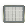 Espositore Premium con Cornice Dorata-Grigio