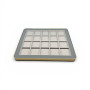 Espositore Premium con Cornice Dorata-Grigio