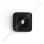 Edelstein-Präsentationsbox aus Holz 66 × 66 × 25 mm