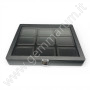 Diamond Boxes in a Luxurious Lockable Case with viewing window - black
