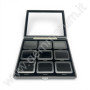 Diamond Boxes in a Luxurious Lockable Case with viewing window - black