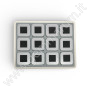 Deluxe Diamond Boxes in a Luxury Tray Set - 12 grey boxes