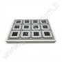 Deluxe Diamond Boxes in a Luxury Tray Set - 12 grey boxes