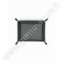 Folding Faux Leather Display Tray with Button Closure