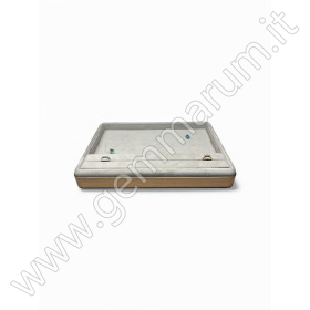 Vassoio Espositivo in Velluto con Bordo Dorato