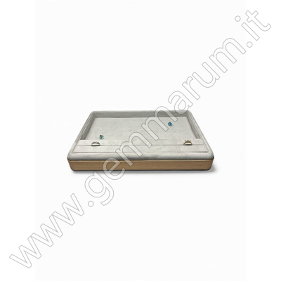 Velvet Display Tray with Gold Edge