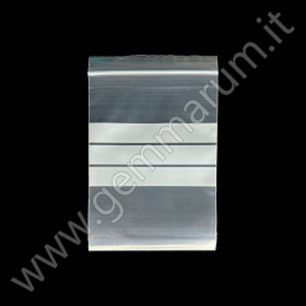 PLASTIC ZIP TOP  BAGS 6x8 cm with 3 strips