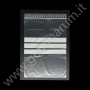 PLASTIC ZIP TOP BAGS 18X25 cm with three strips