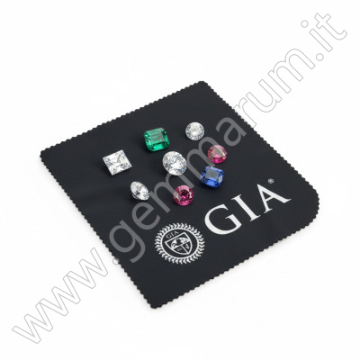 BLACK POLISHING CLOTH  - GIA 1 pc -  inside white