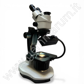 MICROSCOPIO DA GEMMOLOGIA TRINOCULARE USATO 6.5-55x