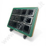 Premium Gem Display with Gold Frame - Green Complete with 12 MATT BLACK boxes