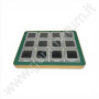 Espositore con Cornice Dorata-Verde completo di 12 scatoline MATT SILVER