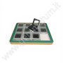 Espositore con Cornice Dorata-Verde completo di 12 scatoline MATT SILVER
