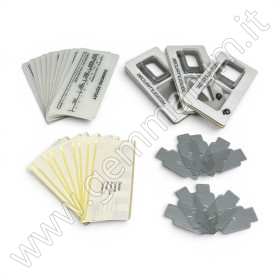 Security Seals for precious Stones - Starter Kit 10  - white Small 75x40mm