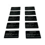 Sicherheitssiegel für Edeltsteine - Starter Kit 10 - schwarz 75x40mm