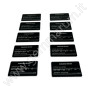 Sicherheitssiegel für Edeltsteine - Starter Kit 10 - schwarz 75x40mm