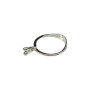 Silver stone holder ring for stones from 0.50 to 2.0 ct