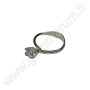 Silver Steinhalterring für Steine ​​von 0,50 bis 2,0 ct