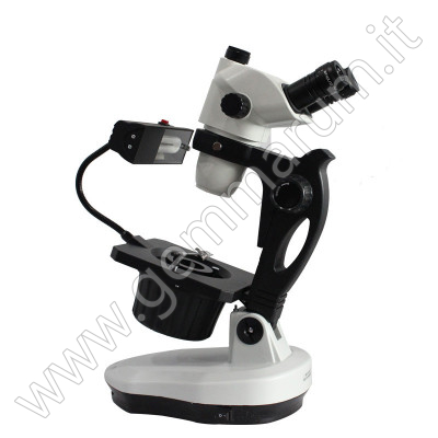 MICROSCOPIO DA GEMMOLOGIA TRINOCULARE 6.5-55x