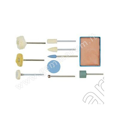 10-piece complete polishing set proxxon