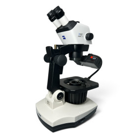 ZEISS 305 GEMMOLOGICAL MICROSCOPE -  TRINOCULAR