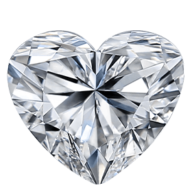 HEART BRILLIANT CVD LG DIAMOND F 3.06 ct