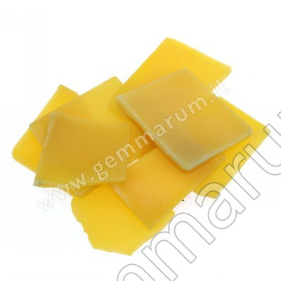 yellow agate in small sheets raw material to be cut