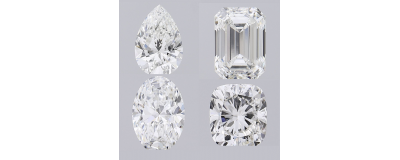 Moissanite in different shapes