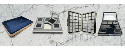 Stone displays and trays