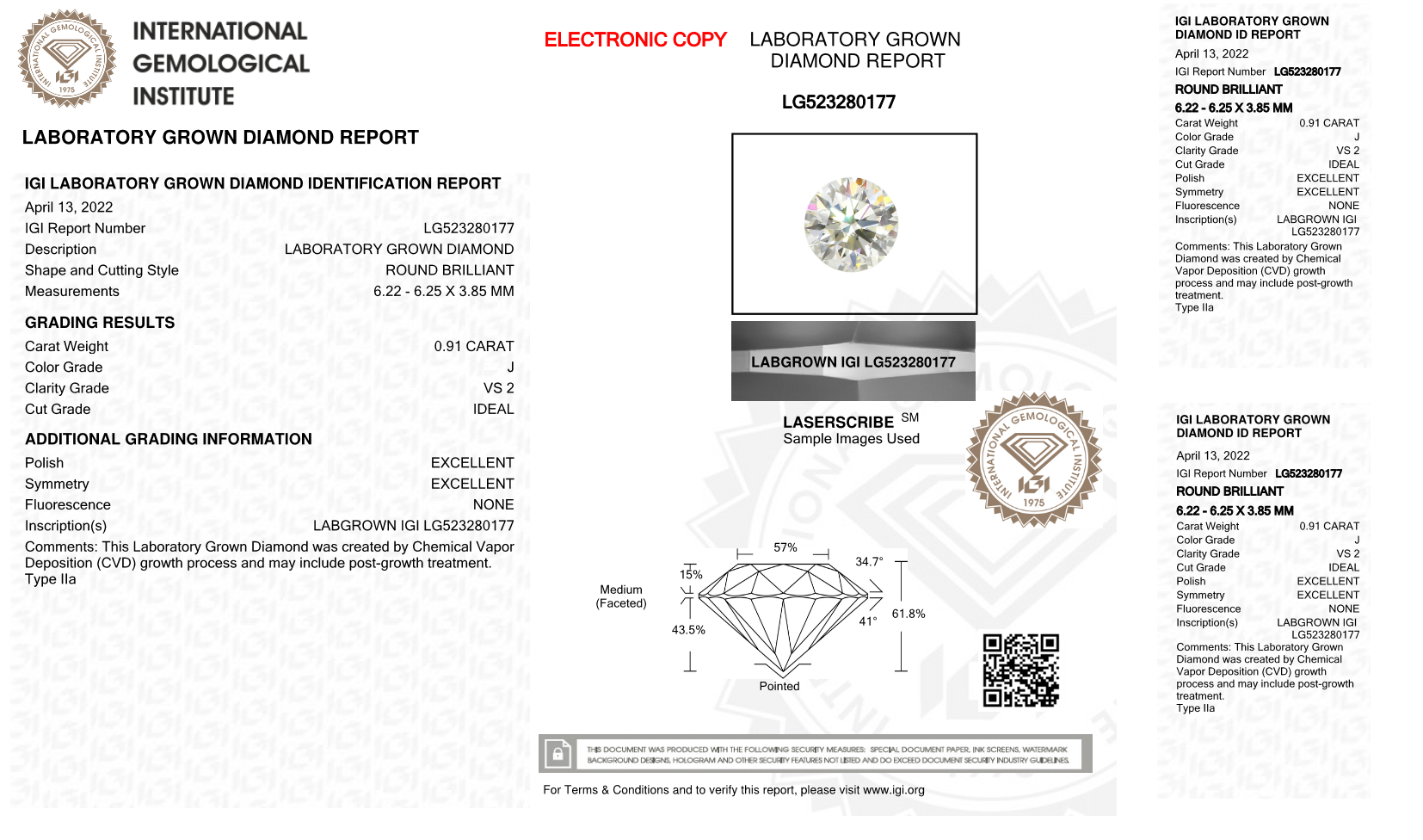 CVD LAB GROWN DIAMOND